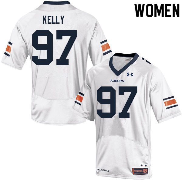 Women's Auburn Tigers #97 Jackson Kelly White 2021 College Stitched Football Jersey